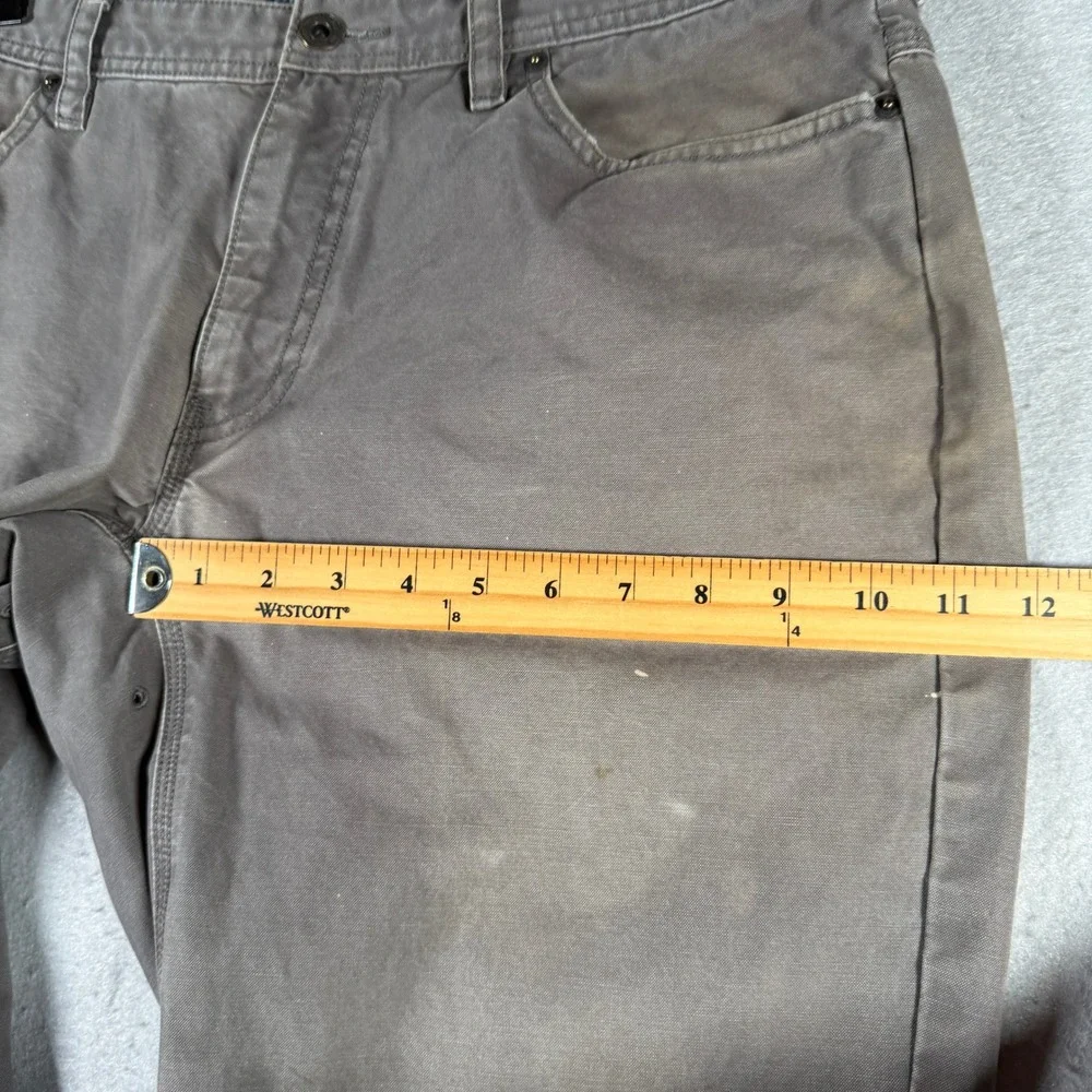 Vintage‎ The North Face Mens Gray Cotton Canvas Heritage Work Pants 34x25